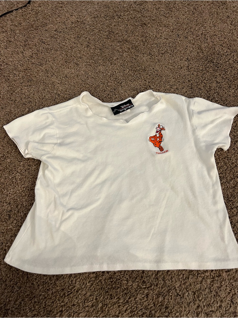 Vintage tigger Disney originals made in USA embroidered t shirt boxy XL